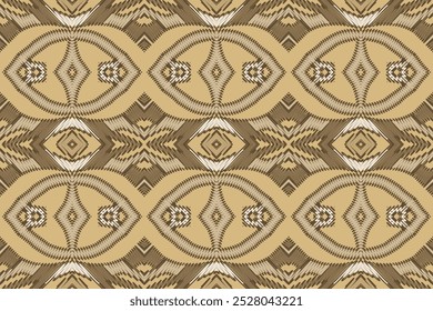 Ikat seamless pattern Ethnic fabric vector. Bohemian fashion. Endless watercolor texture. Ethnic Ikat Pattern. Vintage Endless Embroidery. Seamless Motifs Concept. Endless Watercolor Batik.
