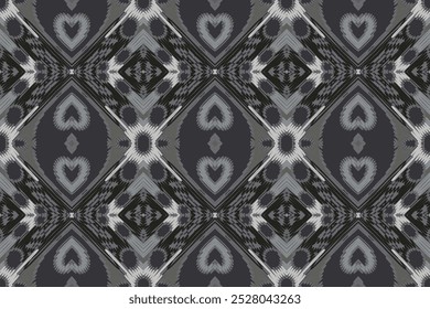 Ikat seamless pattern Ethnic fabric vector. Bohemian fashion. Endless watercolor texture. Ethnic Ikat Pattern. Vintage Endless Embroidery. Seamless Motifs Concept. Endless Watercolor Batik.