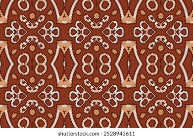 Ikat seamless pattern Ethnic fabric vector. Bohemian fashion. Endless watercolor texture. Ethnic Ikat Pattern. Vintage Endless Embroidery. Seamless Motifs Concept. Endless Watercolor Batik.