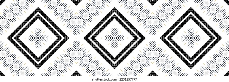 Ikat Seamless Pattern Ethnic nativity Embroidery, Ikat patterns Digital textile Asian Design for Prints Fabric saree Mughal Swaths texture Kurti Kurtis Kurtas, Motif Batik