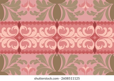 Ikat seamless pattern for fabric, wallpaper, tiles, traditional seamless , Aztec, tribal. Hmong, Native American Indian, Pattern design for wrap, carpet, decorative illustion
