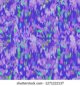 Ikat seamless pattern. Fancy textile design. Vector illustration in ethnic style.