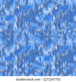 Ikat seamless pattern. Fancy textile design. Vector illustration in ethnic style.