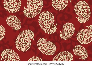 Ikat seamless pattern, geometric design, motif ethnic handmade, Ikat ethnic tribal, boho colors seamless wallpaper. Ethnic Ikat abstract background art.Illustration for greeting cards, printing