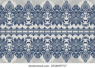 Ikat seamless pattern, geometric design, motif ethnic handmade, Ikat ethnic tribal, boho colors seamless wallpaper. Ethnic Ikat abstract background art, greeting cards, printing products