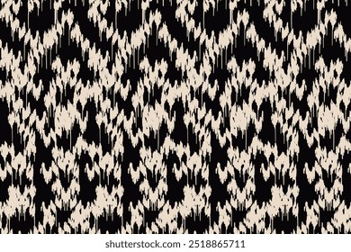 Ikat seamless pattern, geometric design, motif ethnic handmade, Ikat ethnic tribal, boho colors seamless wallpaper. Ethnic Ikat abstract background art.Illustration for greeting cards, printing