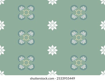 Ikat seamless pattern, geometric design, motif ethnic handmade, Ikat ethnic tribal, Ethnic Ikat abstract background art. Illustration for greeting cards, printing