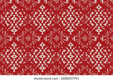 Ikat padrão sem emenda, design geométrico, motivo étnico artesanal, Ikat étnico tribal, boho cores papel de parede sem emenda. Etnia Ikat abstrata arte de fundo. ilustração. design para textura, tecido, pano