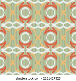 ikat seamless pattern Geometric ethnic oriental traditional embroidery design for print carpet,wallpaper,clothing,wrapping,batik,fabric,vector ...
