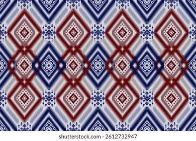  Ikat seamless pattern ,geometric ethnic pattern ,Tribal geometric seamless patterns, ethnic design, hipster backdrop, wallpaper Background, Design curtain, carpet ,fabric ,textile