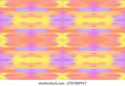 Ikat Seamless Pattern. Seamless geometric pattern in tribal, folk embroidery. Design for carpet, wallpaper, clothing, wrapping, fabric, cover, textile. textile product. Using in fashion industry.