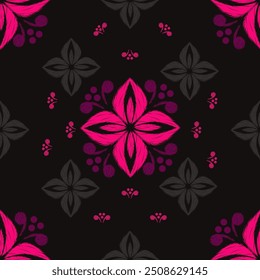 Ikat padrão sem costura desenhado à mão , Motif floral étnico sem costura textil, bordado, imprimir listrado ornamento floral, padrão, design para embrulhar, seda, cachecol, fundo, têxtil