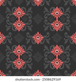 Ikat seamless pattern hand drawn , Motif ethnic  floral seamless textil,  embroidery, print striped ornament floral, pattern, design for wrapping, silk, scarf, background, textile