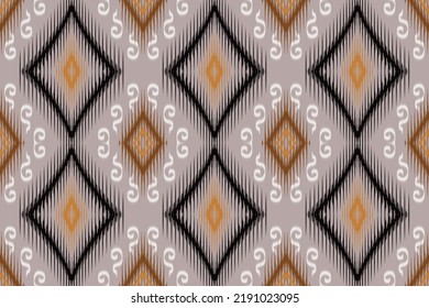 Ikat Seamless Pattern. Motif Filipino ikat batik textile seamless pattern digital vector design for Print saree Kurti Borneo Fabric border brush symbols swatches stylish saree