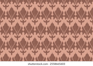 Ikat seamless pattern. Native traditional.