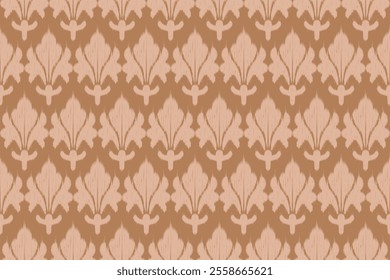 Ikat seamless pattern. Native traditional.
