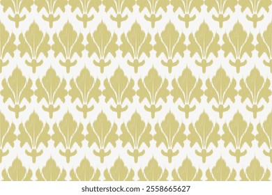 Ikat seamless pattern. Native traditional.