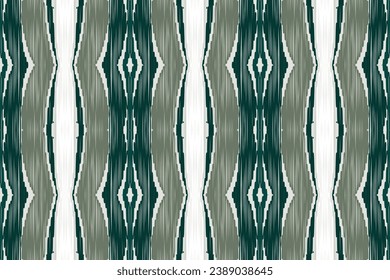 Ikat Seamless pattern paisley embroidery Tribal background.Ikat ethnic oriental seamless pattern traditional.Aztec style abstract vector illustration.design for texture,fabric,clothing,saree,sari