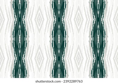 Ikat Seamless pattern paisley embroidery on white background.Ikat ethnic oriental seamless pattern traditional.Aztec style abstract vector illustration.design for texture,fabric,clothing,saree,sari