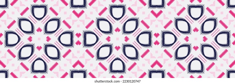 Ikat Seamless Pattern Scandinavian Embroidery, Ikat stripes Digital textile Asian Design for Prints Fabric saree Mughal Swaths texture Kurti Kurtis Kurtas, Motif Batik
