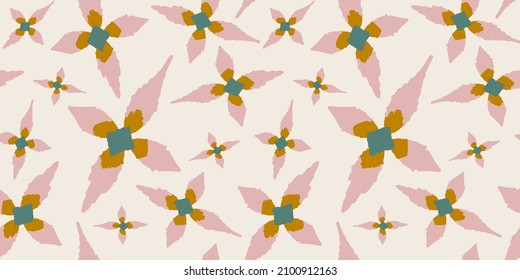 Ikat seamless pattern traditional pattern background. Beautiful Ethnic abstract ikat art. African rug texture vector ethnic tribal pattern seamless in Aztec style folk embroidery indian decoration.

