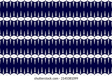 Ikat seamless pattern traditional. Fabric ethnic style. Design for background, wallpaper, vector illustration, fabric, clothing, carpet, textile, batik, embroidery.