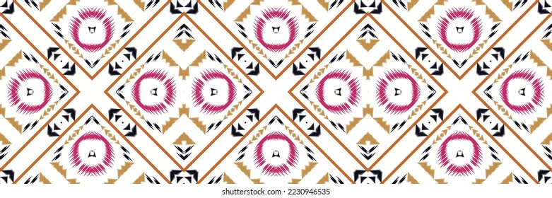 Ikat Seamless Pattern tribal abstract Embroidery, vector Ikat Diseño textil digital asiático para imprentas saree de tela mughal textura Kurti Kurtis Kurtas, Motif Batik