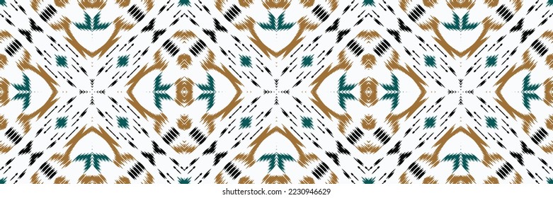 Ikat Seamless Pattern tribal abstract Embroidery, Ikat diseña Digital Textile Asian Design for Imint Fabree saree Mughal Swaths textura Kurti Kurtis Kurtas, Motif Batik