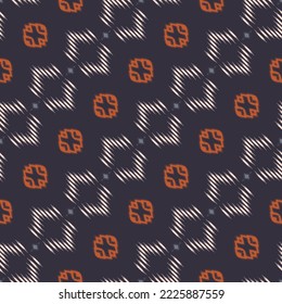 Ikat seamless pattern tribal African Seamless Pattern. Ethnic Geometric Ikkat Batik Digital vector textile Design for Prints Fabric saree Mughal brush symbol Swaths texture Kurti Kurtis Kurtas