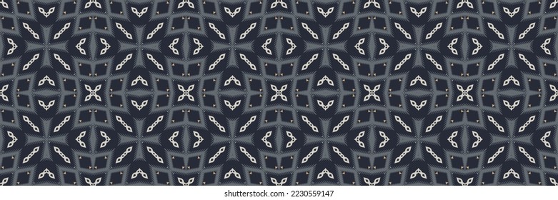 Ikat Seamless Pattern arte tribal bordado, textura Ikat Diseño textil digital asiático para imprentas saree de tela mughal textura Kurti Kurtis Kurtas, Motif Batik