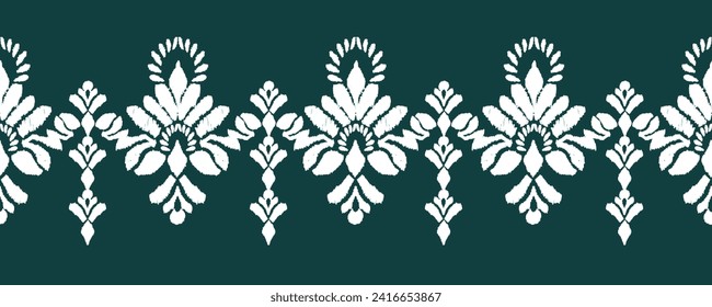 Ikat Seamless Pattern tribal art Embroidery, Ikat stripe Digital textile Asian Design for Prints Fabric saree Mughal Swaths texture Kurti Kurtis Kurtas, Motif Batik