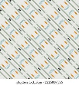 Ikat seamless pattern tribal Aztec Seamless Pattern. Ethnic Geometric Ikkat Batik Digital vector textile Design for Prints Fabric saree Mughal brush symbol Swaths texture Kurti Kurtis Kurtas