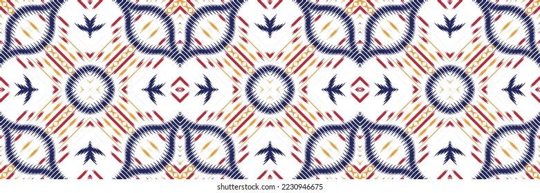 Ikat Seamless Pattern Stamm Aztec Stickerei, Ikat Stripe Digital Textiles Asian Design for Prints Fabric Saree Mughal Swaths Textur Kurti Kurtis Kurtas, Motif Batik