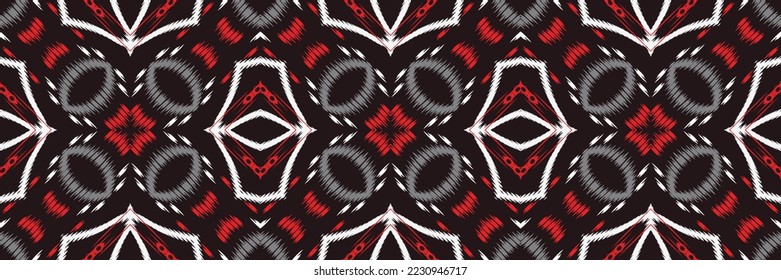 Ikat Seamless Muster Tribal Aztec Stickerei, Ikat Design Digital Textiles Asian Design for Prints Fabric Saree Mughal Swaths Textur Kurti Kurtis Kurtas, Motif Batik