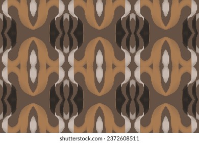 Ikat Seamless Pattern Tribal Background Geometric Traditional Ethnic Oriental Design for the Background. Folk Embroidery, Indian, Scandinavian, Gypsy, Mexican, African Rug, Wallpaper.