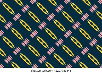 Ikat seamless pattern tribal backgrounds Seamless Pattern. Ethnic Geometric Ikkat Batik Digital vector textile Design for Prints Fabric saree Mughal brush symbol Swaths texture Kurti Kurtis Kurtas
