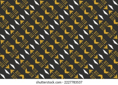 Ikat seamless pattern tribal chevron Seamless Pattern. Ethnic Geometric Batik Ikkat Digital vector textile Design for Prints Fabric saree Mughal brush symbol Swaths texture Kurti Kurtis Kurtas