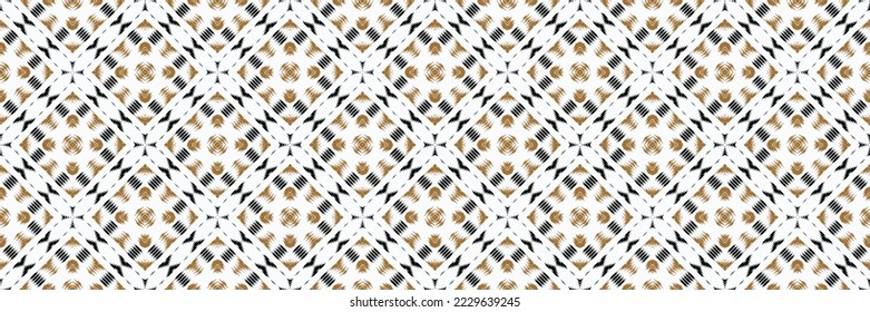 Ikat seamless pattern tribal color Seamless Pattern. Ethnic Geometric Ikkat Batik Digital vector textile Design for Prints Fabric saree Mughal brush symbol Swaths texture Kurti Kurtis Kurtas