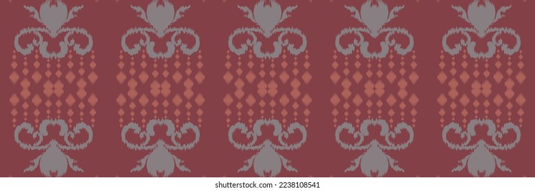 Ikat seamless pattern tribal cross Geometric Traditional ethnic oriental design for the background. Folk embroidery, Indian, Scandinavian, Gypsy, Mexican, African rug, wallpaper.