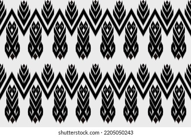 Ikat seamless pattern in tribal, folk embroidery, and Mexican style. Aztec geometric art ornament print.Design for carpet, wallpaper, clothing, wrapping, fabric, cover, textile ,american, ethnic