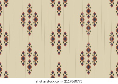 Ikat seamless pattern in tribal. Geometric ethnic traditional. Mexican striped style. Design for background, wallpaper, vector illustration, fabric, clothing, batik, carpet, embroidery.