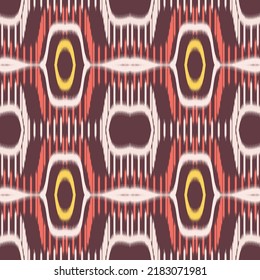 Ikat seamless pattern in tribal. Traditional ethnic oriental. ikat pattern from Philipines . Design for background, wallpaper, vector illustration, fabric, apparel, batik, carpet, embroidery.