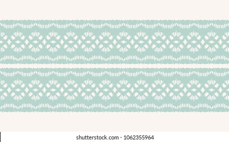 Ikat seamless pattern. Vector tie dye shibori print with stripes and chevron. Ink textured japanese background. Ethnic fabric vector. Bohemian fashion. Endless watercolor texture. African rug.