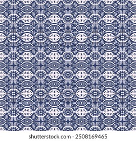 Ikat seamless pattern. Vector tie dye shibori print with stripes and chevron. Ink textured japanese background. Ethnic fabric vector. Bohemian fashion. Linear drawing