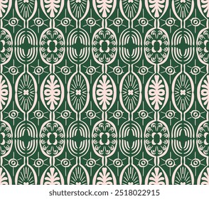 Ikat seamless pattern. Vector tie dye shibori print with stripes and chevron. Ink textured japanese background. Ethnic fabric vector. Bohemian fashion. Linear drawing