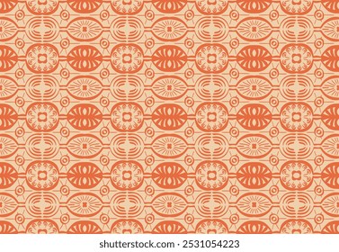 Ikat seamless pattern. Vector tie dye shibori print with stripes and chevron. Ink textured japanese background. Ethnic fabric vector. Bohemian fashion. Linear drawing