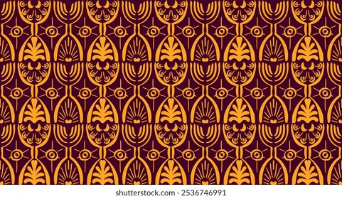 Ikat seamless pattern. Vector tie dye shibori print with stripes and chevron. Ink textured japanese background. Ethnic fabric vector. Bohemian fashion. Linear drawing