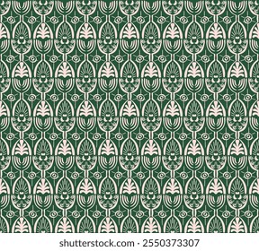 Ikat seamless pattern. Vector tie dye shibori print with stripes and chevron. Ink textured japanese background. Ethnic fabric vector. Bohemian fashion. Linear drawing