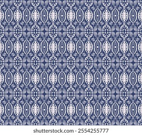 Ikat seamless pattern. Vector tie dye shibori print with stripes and chevron. Ink textured japanese background. Ethnic fabric vector. Bohemian fashion. Linear drawing