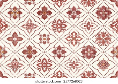 Ikat seamless pattern for wallpaper,rug.